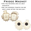 Wedding Card With Wooden Toast Fridge Magnets - A Toast