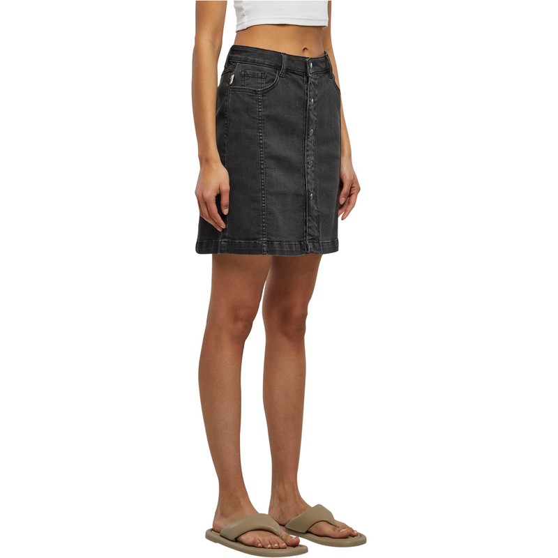 Urban Classics Women's Skirt, Black Washed