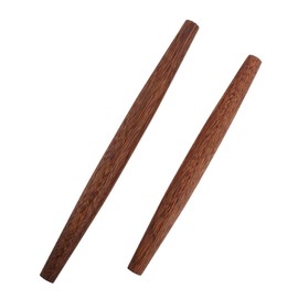 OHPHCALL 2pcs Small Wooden Rolling Pins Nonstick Kitchen Tools for Baking Dough Rollers Sturdy Construction for Dumpling Wrappers Pastry Making