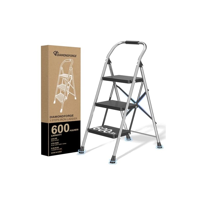 Step Ladder Foldable Folding Stool - for Home Adults Kitchen
