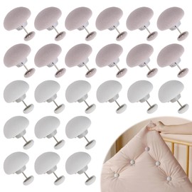 Hemlosk 24PCS Duvet Fixing Clips - Bettdeckenhalter Clips für Bettbezug 24 Stück Bettdecken Clips Kunststoff Befestigungsclips für Steppdecke und Bettbezug zur Befestigung von Bettdecken, Bettwäsche