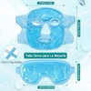 2 Piezas Máscara de Hielo para Ojos y Cara, Mascarilla