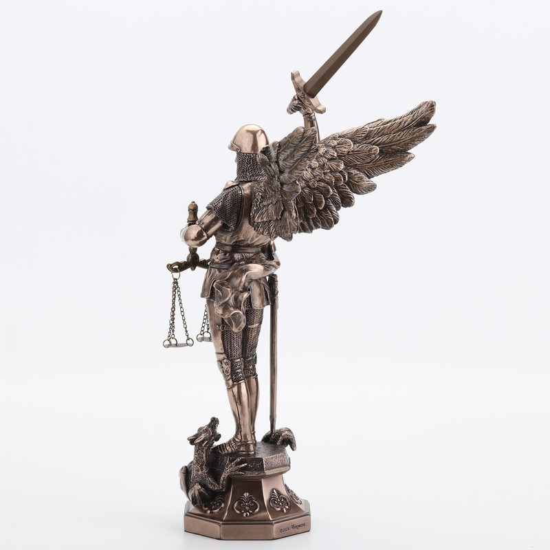 Veronese Design 11 3/8 inch Mont St Michel Archangel Saint