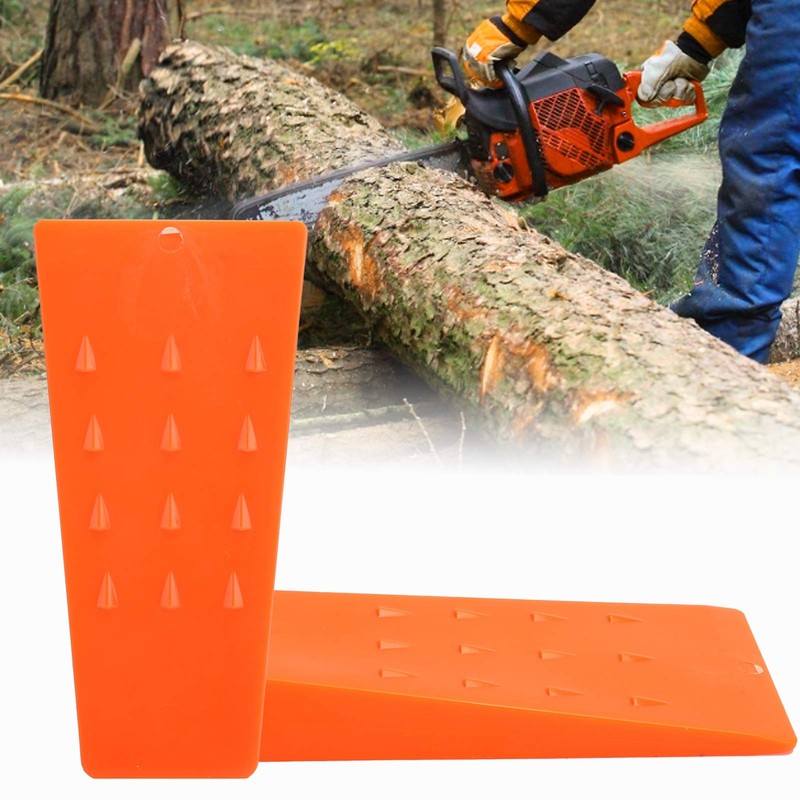 Nivvity Chainsaw Wedges, 2 Pieces Plastic Felling Wedges, Tree Cutting