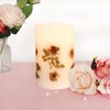 Rose Flameless Candle D4 x H6, Battery Operated Large Candle