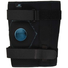 DonJoy Advantage DA161KB02-BLK-L/XL Stabilizing Double Hinged Knee Wrap Brace for Sprains, Strains, Media Lateral Instability, Arthritis, Patella Buttress