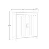 RiverRidge, White Monroe Two-Door Floor Cabinet