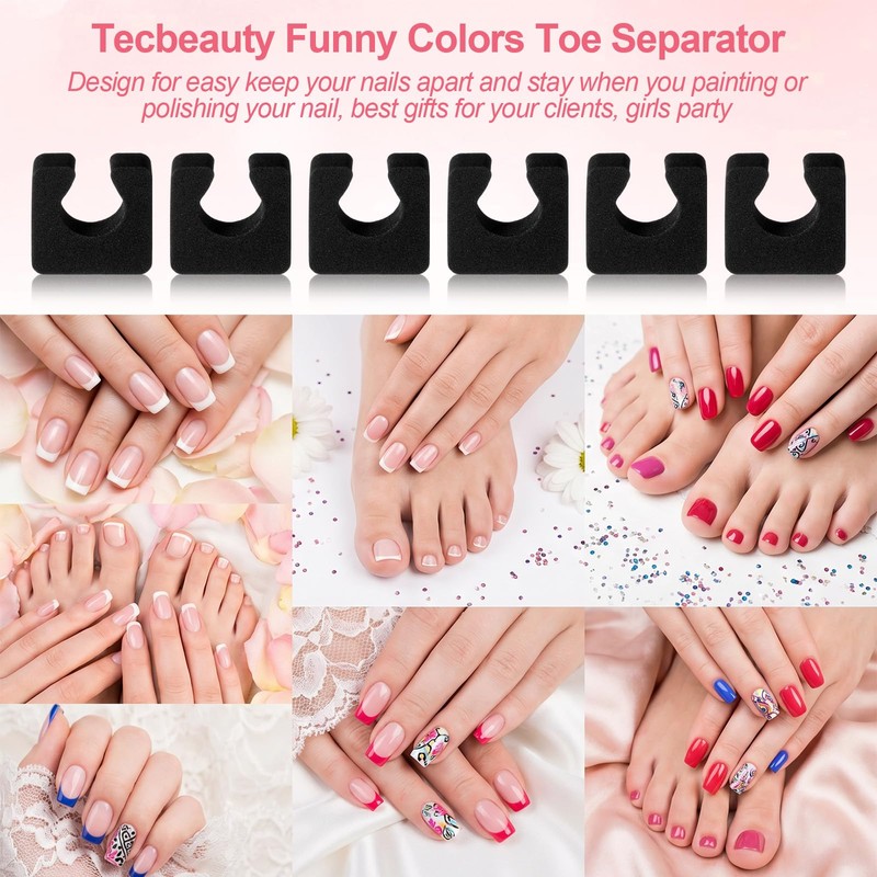 1000 Pcs Individual Toe Separators Bulk, Soft EVA Foam Toes