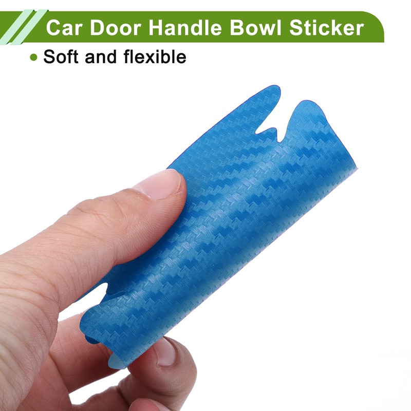 HOPESPANNER Universal 80x88mm Car Door Handle Bowl Sticker Anti-Scratches+Auto Door