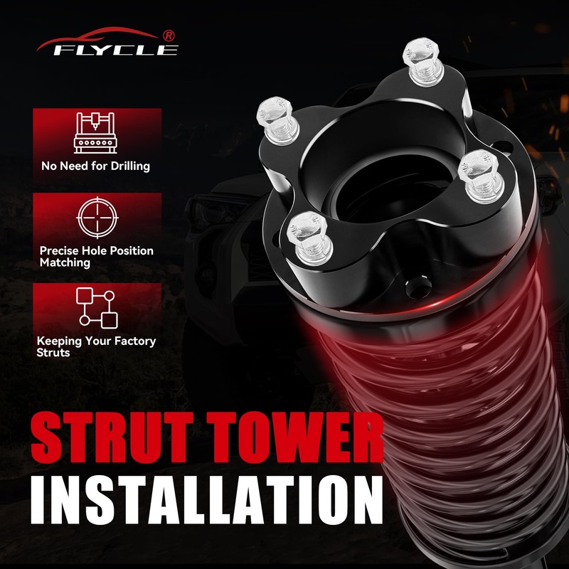 Flycle 2.5'' Leveling Lift Kit, 2.5'' Front Leveling Kit Forged