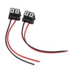 2pcs Wire Connector H7-4 H7 Female Wiring Harness Angled Ceramic