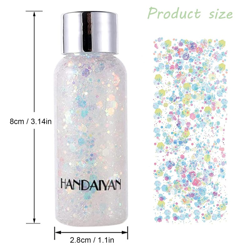 Body Glitter Gel Liquid Glitter Festival Glitter Chunky Glitter Long