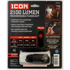 Lumen ICON 2100 Lumen LED Compact Magnetic Rechargeable Floodlight