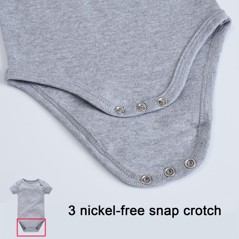 kavkas Baby Romper Short Sleeve Soft Cotton Onesie Vests 3