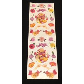 Mrs. Grossman’s FLOWER ASSORTMENT Stickers. 2 Sheet. 1998. Retired.