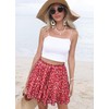 Skorts for Woman, Y2K Mini Skirt Built-in Shorts Floral Cute