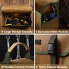 Tool Bag, Heavy Duty 16oz Waxed Canvas Tool Carrier, Multi-Purpose