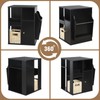 TooCust Rotating End Table with Storage, Square Rotating Side Table