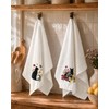 Miss Adola Embroidered Flour Sack Kitchen Towels, Black Cat