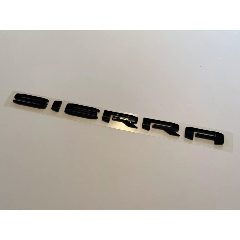 GMC 2019-2023 GMC SIERRA LETTERS EMBLEMS Gloss BLACK 1500 2500HD