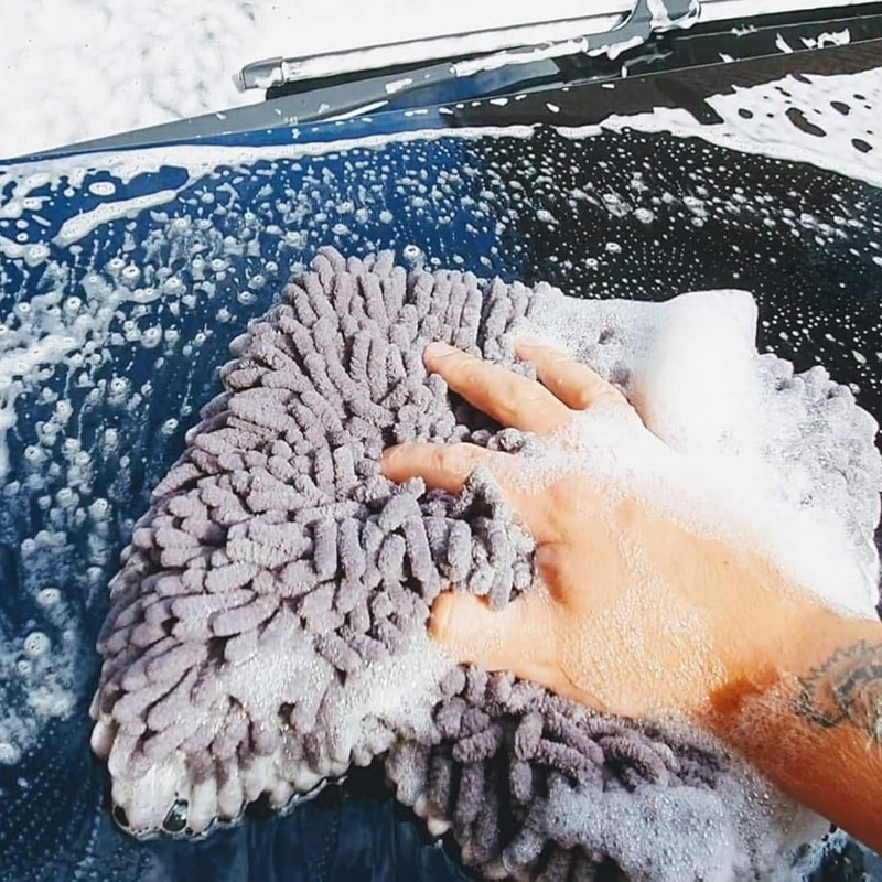 Microfibre Car Wash Pad – Chenille Sponge for Cleaning &