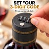 Combination Wine Bottle Lock for Storage – 3 Digit Password
