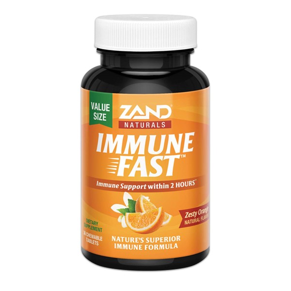 ZAND Immune Fast Chews | Boosts Immune Response & Cell Activity w/EpiCor* & Vitamin C (Orange, 36 Count)