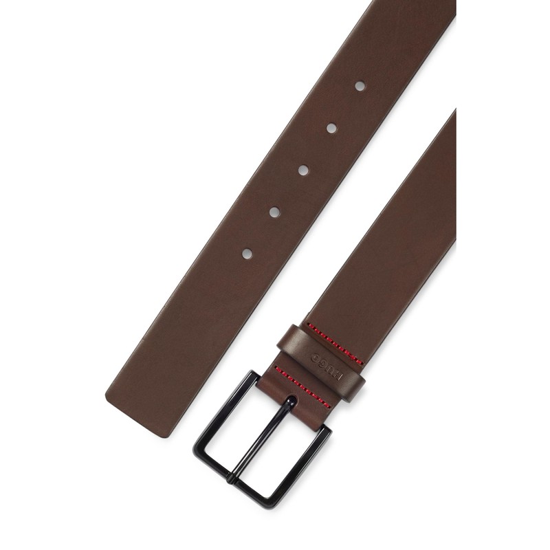 HUGO Gionio Men's Belt Size 40 (Gionio_sz40) - Brown (dark