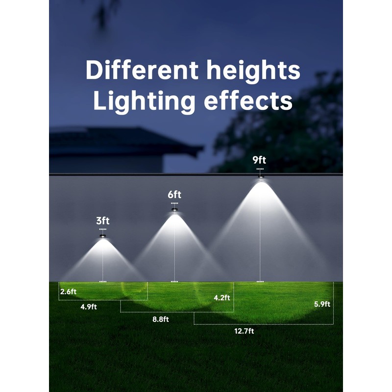 Mrzxy Solar Wall Lights Outdoor Bright Sconce Waterproof LED for