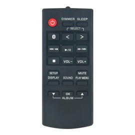 ALLIMITY N2QAYB001215 Replacement Remote Control for Panasonic Audio System SC-DM502E-K SC-TMAX40E-K SC-DM502E-W SC-TMAX50E-K SC-DM504EG-K SC-TMAX9EG-K SC-DM504EG-W SC-UA30E-K SC-TMAX10E-K