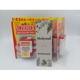 Slimmer Calorie Free Sweetener Bundle with Mollymae Bookmark | 12 x 1000 Tablets