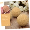 TEHAUX 8Pcs Wooden Foosball Table Balls Durable Cork Balls for