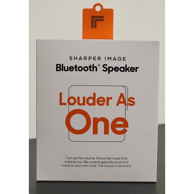 Sharper Image - Louder As One Bluetooth Speaker - White