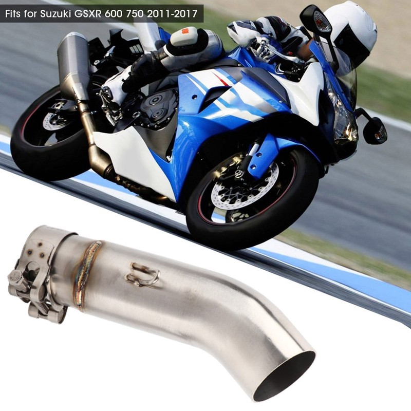 Motorcycle Exhaust Connecter Half MidPipe Fits for Suzuki GSXR 600