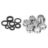 7Pcs/Set Male Female Faucet Adapter Kit with Gasket Brass Aerator