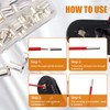 mankk 305 Pcs Wire Ferrules Kits Silver Plated Copper Crimp