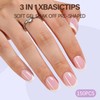 Misssix XBASICTIPS French Tip Press On Nails, 150Pcs French Gel