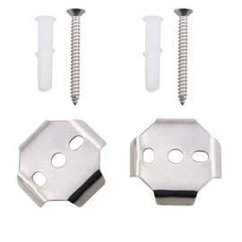 ZHYOHEN 2PCS 1.5 Inch Bathroom Hardware Towel Bar Bracket with Matching in-Wall Expansion Bolt 304 Stainless Steel Pendant Fasteners for Robe Hook and Toilet Paper Holder