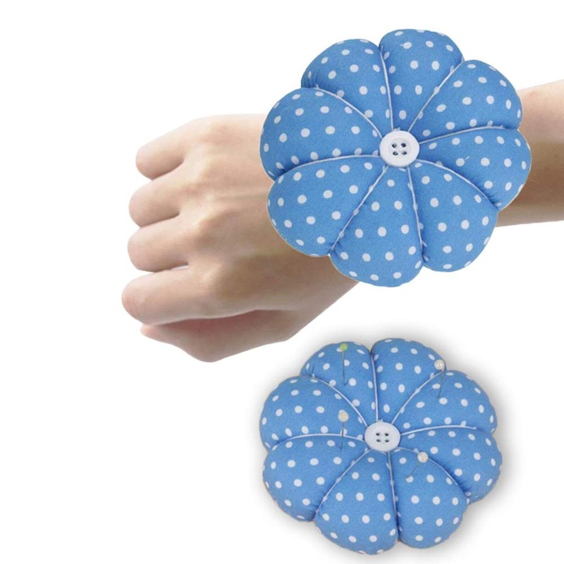 Wrist Pin Cushion Wearable Pumpkin Shape Sewing Pin Cushion for