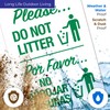 Please Do Not Litter Bilingual Sign, (SI-70428) 10x7 Inches, 4