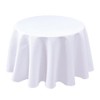 Biscaynebay Textured Fabric Round Tablecloths 60 Inches for Tables diameters