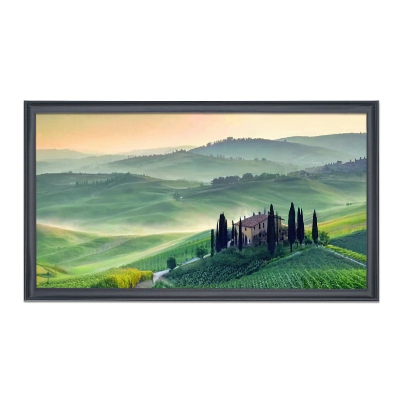 ASXBMIJO 16x31 inch Picture Frame Solid Wood Black,Suitable for Panoramic