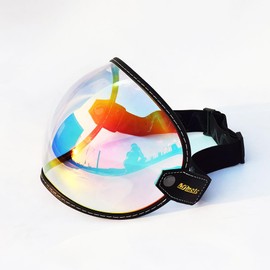 Universal Motorcycle Helmet Visor 3/4 Open Face Bubble Windshield Vintage Style