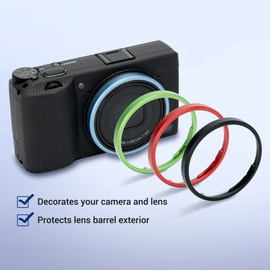 JJC Metal Lens Ring for Ricoh GR IIIx GR3x Camera, Replacement for Ricoh GN-2 Ring Cap (Green)
