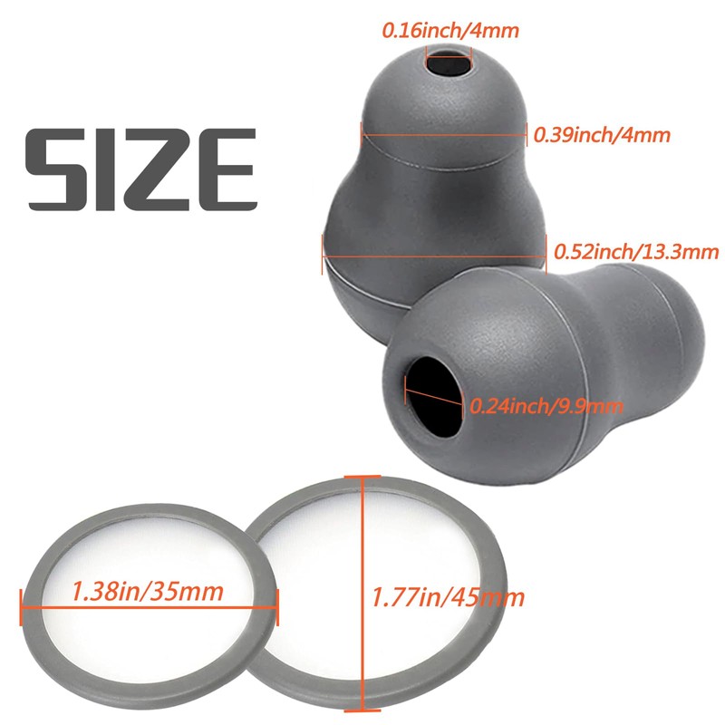 Stethoscope Bell Diaphragm Cover and Eartips Replacement Parts Compatible with