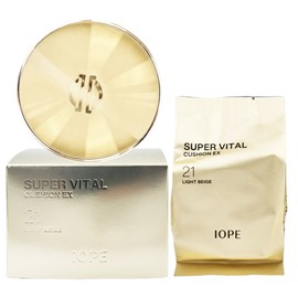 IOPE IOPE Super Vital Cushion EX 21 Light Beige 16g x 2 refills included / IOPE 아이오페 슈퍼바이탈 쿠션 이엑스 21라이트베이지 16g x2개 리필포함
