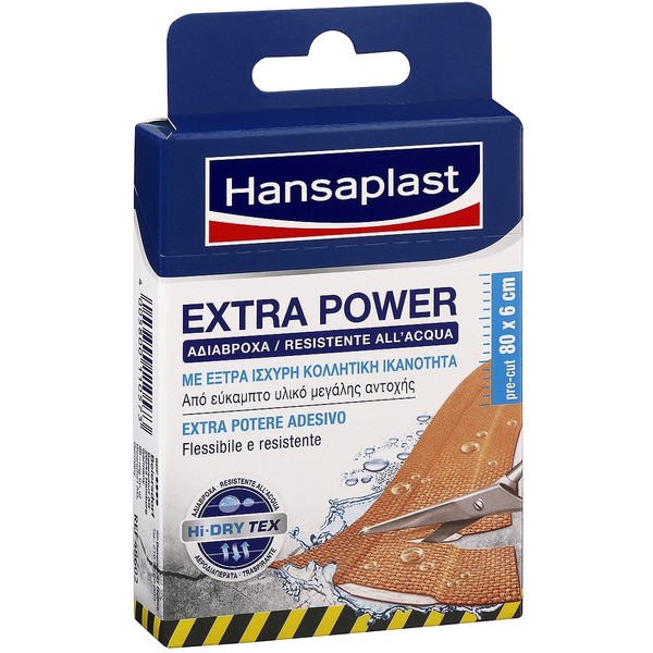 Hansaplast Extra Power - 8 Plasters 80cm x 6cm