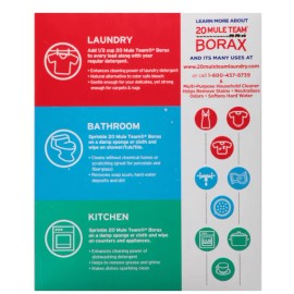 Borax 20 Mule Team Detergent Booster - 65oz. - Laundry Stain Remover