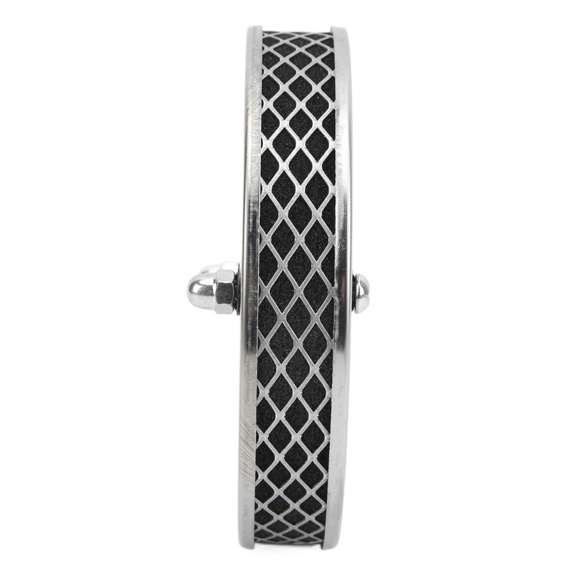 14x3cm High Flow Air Filter Chrome Metal Replacement for SU