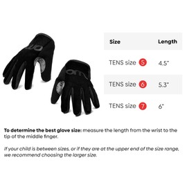 woom TENS Bike Gloves, Child’s & Youth Bicycle Full Finger Protection with Grip for Road Cycling & Mountain Biking (Boys & Girls) - Black - 5